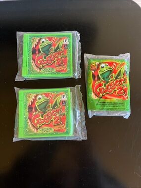 vintage 90s new sealed lot of 3 Frogger 2 checker/rolling pinball games- wendy’s